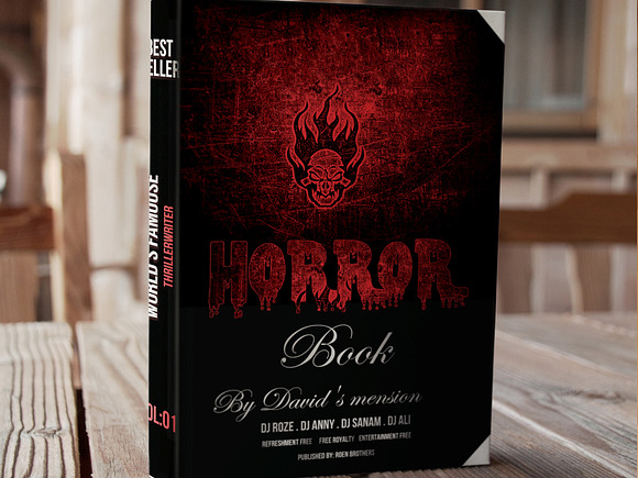 Horror Book Cover Vol-06 in Magazine Templates - product preview 2