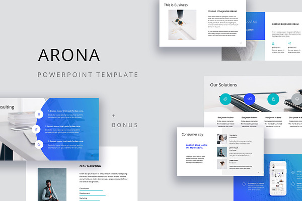 ARONA - Powerpoint Template + Bonus