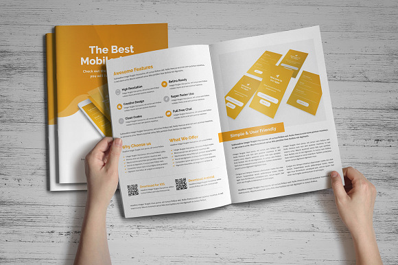 Mobile Apps Promotion Brochure v1 in Brochure Templates - product preview 5