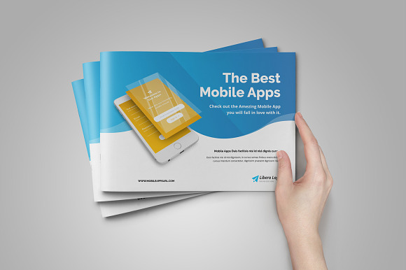 Mobile Apps Promotion Brochure v2 in Brochure Templates - product preview 1
