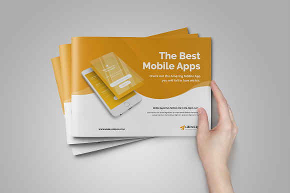 Mobile Apps Promotion Brochure v2 in Brochure Templates - product preview 4