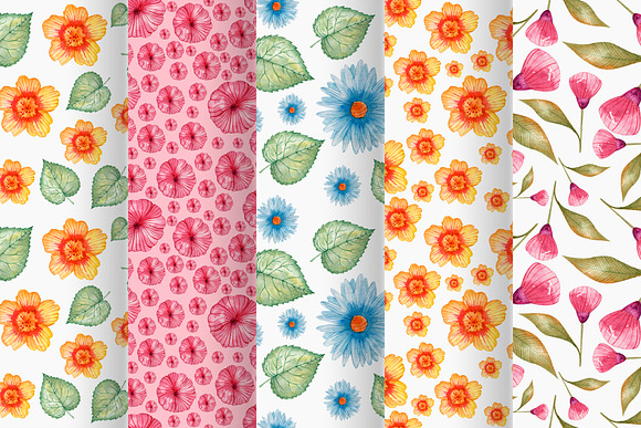 Autumn flowers set in Illustrations - product preview 3