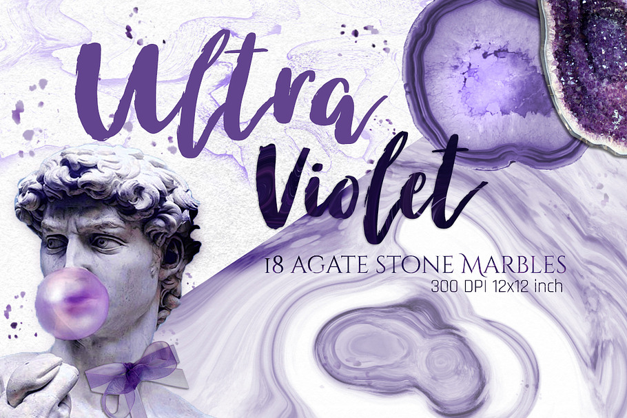Ultraviolet Agate Marble Textures