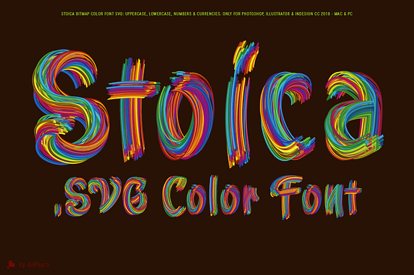 Stoica - Bitmat SVG Color Font in Script Fonts - product preview 5