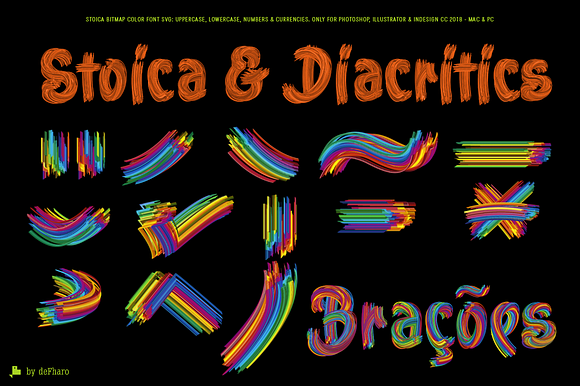 Stoica - Bitmat SVG Color Font in Script Fonts - product preview 7