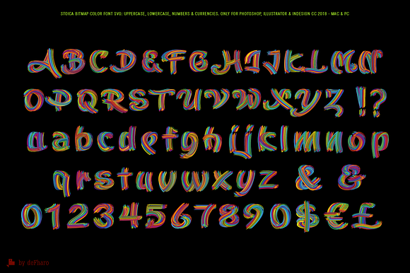 Stoica - Bitmat SVG Color Font in Script Fonts - product preview 8