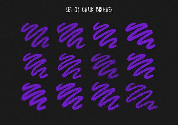 Chalk brushes-Photoshop in Photoshop Brushes - product preview 2