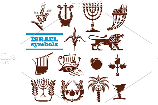 Israel history, judaism symbols