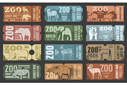 Zoo park tickets with animals