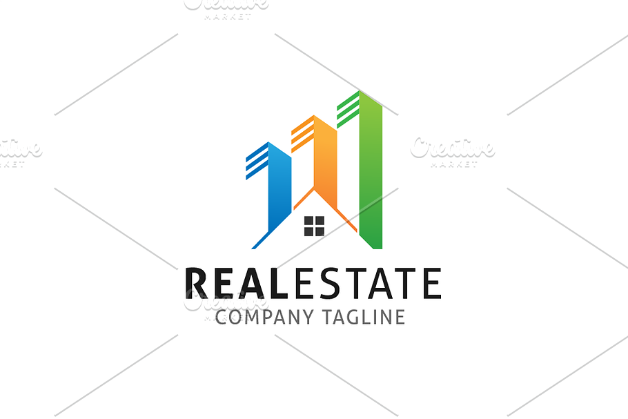 Modern Real Estate Logo Template Creative Logo Templates