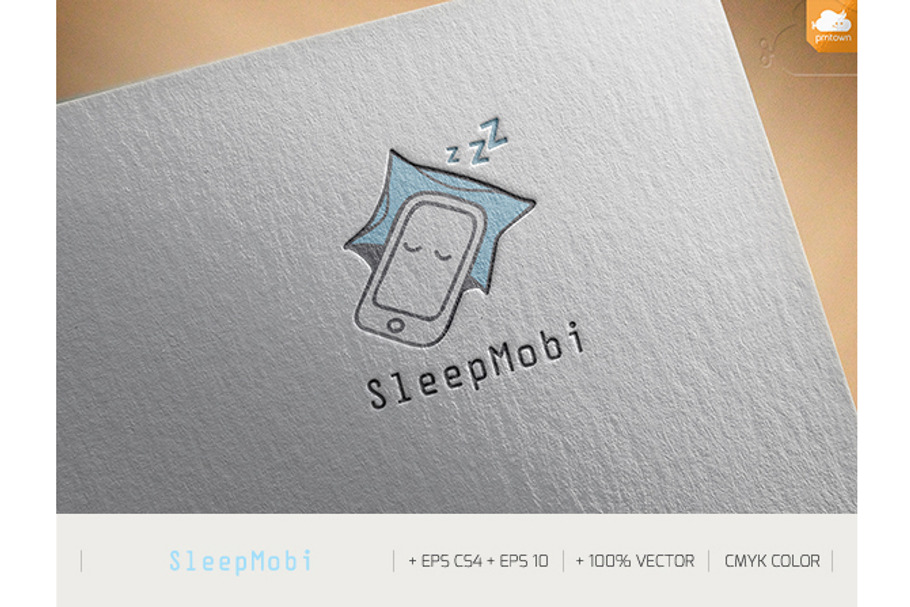 Sleep Mobi in Logo Templates - product preview 8