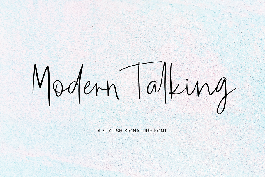 Modern Talking in Script Fonts - product preview 8