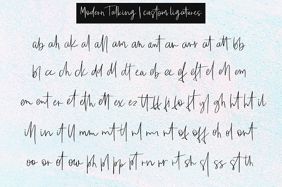 Modern Talking in Script Fonts - product preview 14