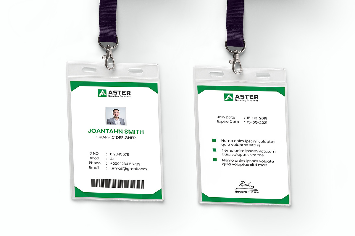 ID Card Design in Card Templates - product preview 8