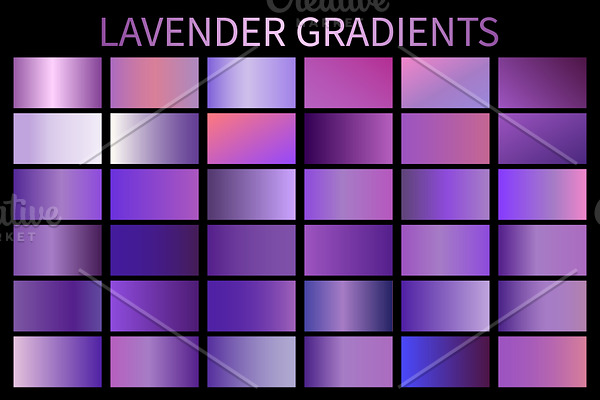 Lavender Gradients GRD. AI. Vector