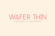 Wafer Thin - All Caps Sans