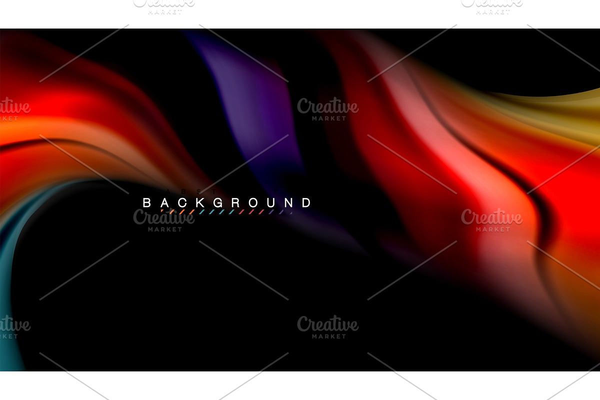 Fluid colors abstract background in Illustrations - product preview 8