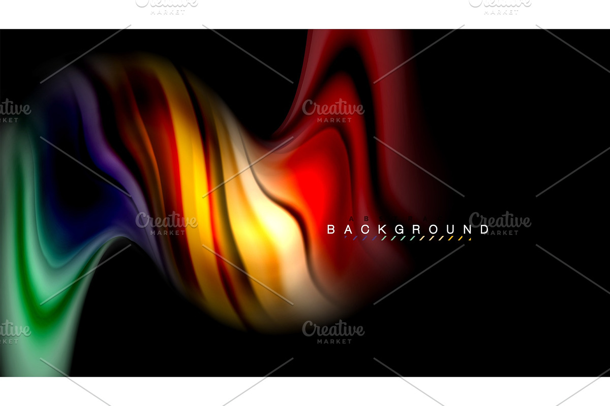 Fluid colors abstract background in Illustrations - product preview 8