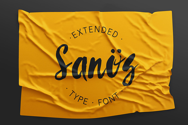 Sanös Extended Script Font