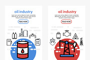Oil industry vertical banners