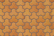Trihex brick pavers seamless texture
