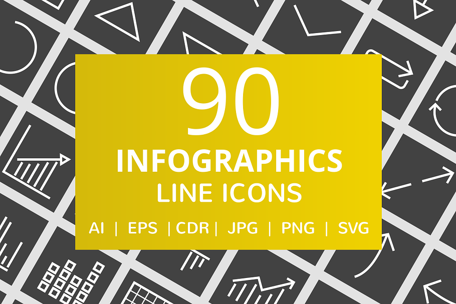90 Infographics Line Inverted Icons in Icons - product preview 8
