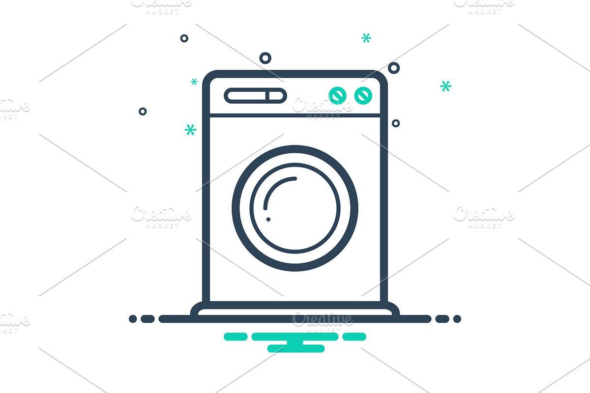Washing machine icon  in Washing Icons - product preview 8