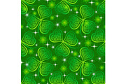Seamless Pattern, Green Clover
