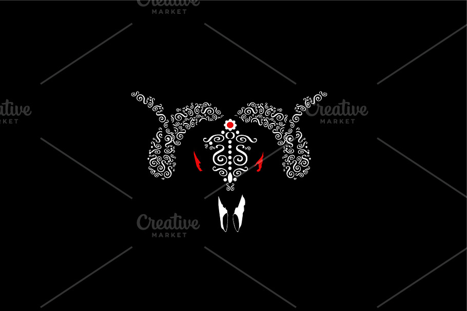 Aries beast vector illustration 