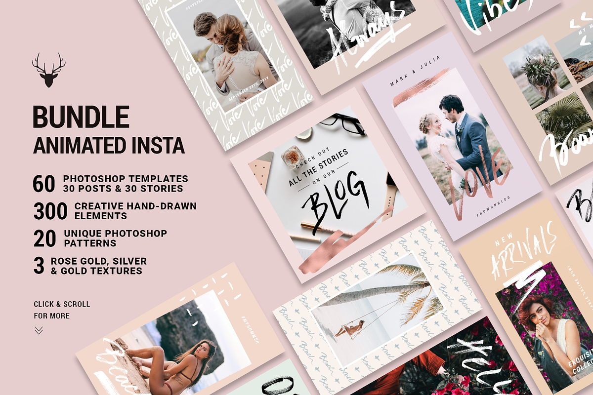 Mini BUNDLE Animated Instagram Pack in Instagram Templates - product preview 8