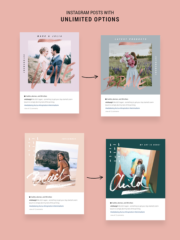 Mini BUNDLE Animated Instagram Pack in Instagram Templates - product preview 4