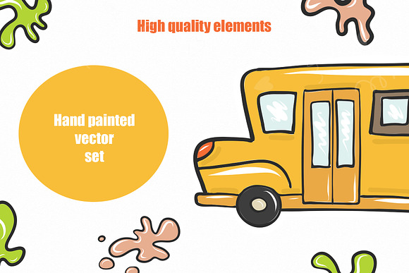 School vector elements in Illustrations - product preview 5