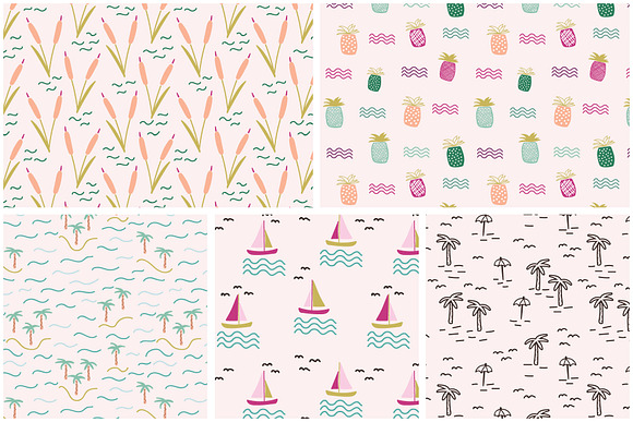 Summer Time Vector Patterns in Patterns - product preview 5