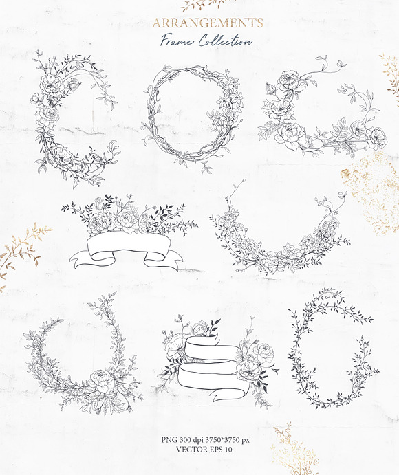 Rich Botanicals & Monograms in Illustrations - product preview 3