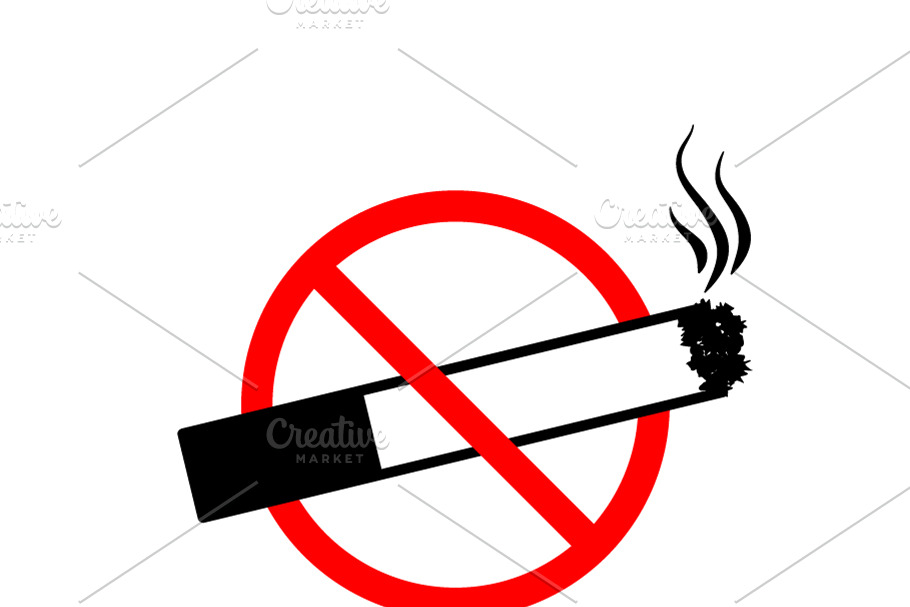 No smoking forbidden sign in Objects - product preview 8