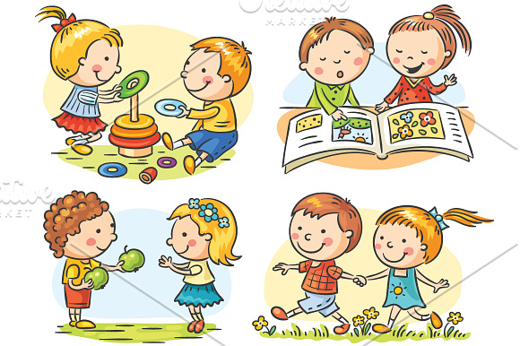 Kids' Activities Set in Illustrations - product preview 1