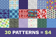 30 amazing patterns for $4