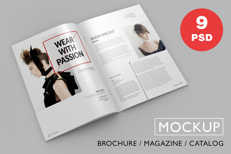 Brochure / Magazine PSD Mock-Ups in Print Mockups - product preview 8
