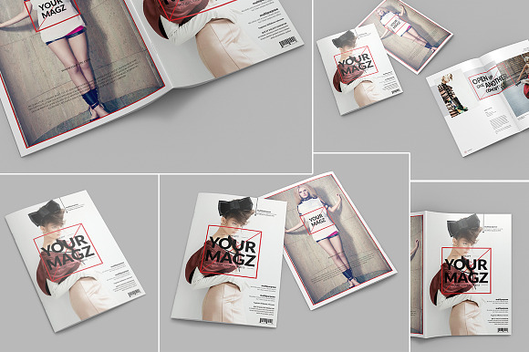 Brochure / Magazine PSD Mock-Ups in Print Mockups - product preview 4
