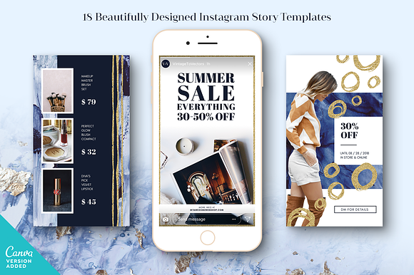 INDIGO Instagram Story Templates in Instagram Templates - product preview 2