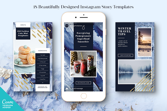 INDIGO Instagram Story Templates in Instagram Templates - product preview 6