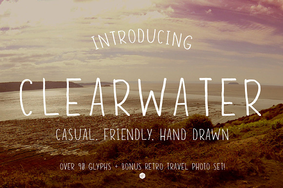 Clearwater - Hand Drawn Font in Display Fonts - product preview 4
