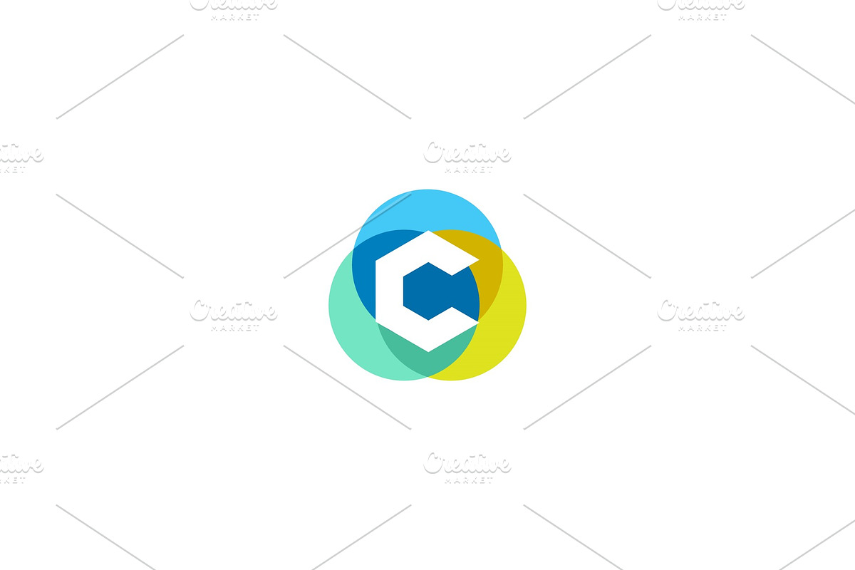 Letter C logo design. Colorful in Logo Templates - product preview 8