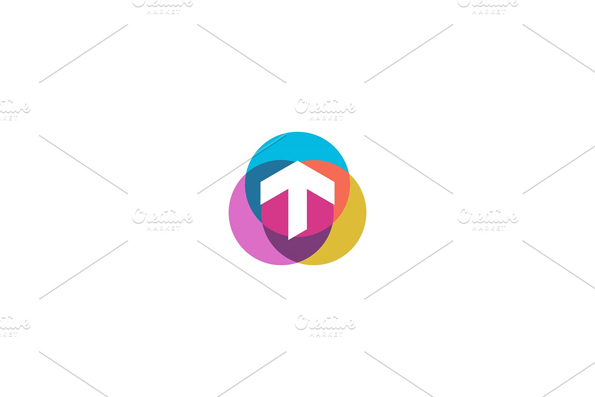 Letter T logo design. Colorful in Logo Templates - product preview 8