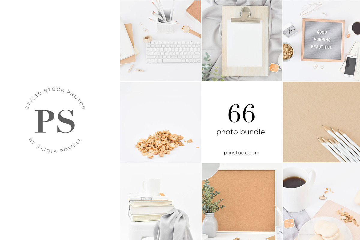 66 photos - Neutral Photo Bundle in Graphics - product preview 8
