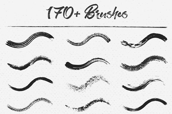 170+ Vector Brushes Big Bundle in Photoshop Brushes - product preview 1