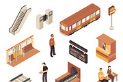 Subway isometric collection