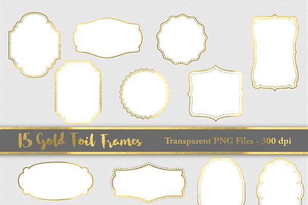 Gold Foil Frame - Sale for only $4