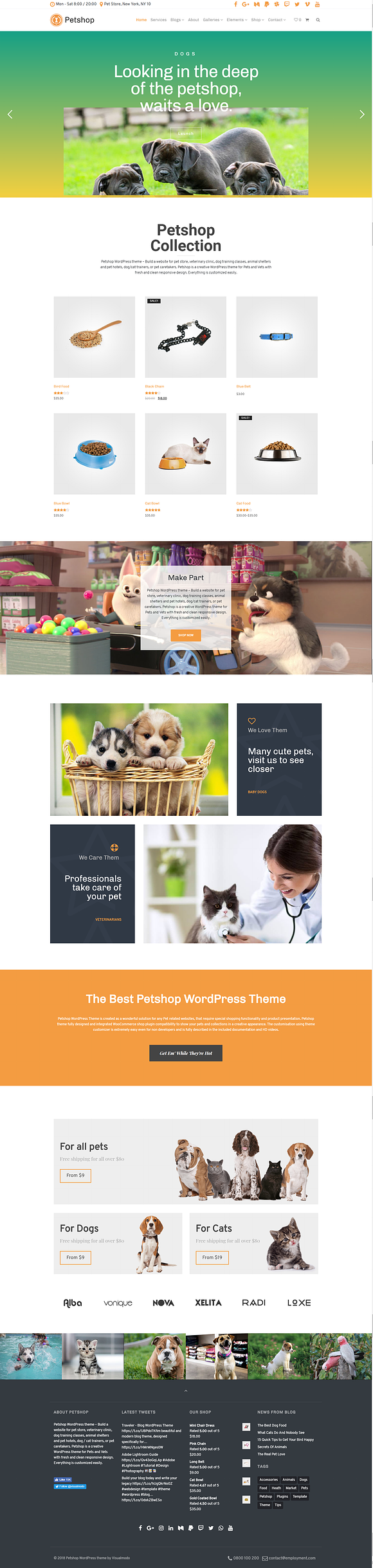 Petshop WordPress Theme in WordPress Business Themes - product preview 1