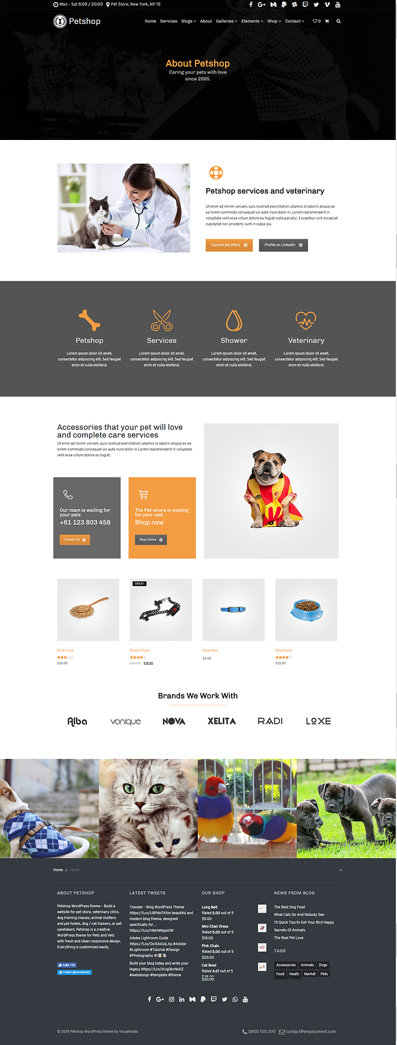 Petshop WordPress Theme in WordPress Business Themes - product preview 2